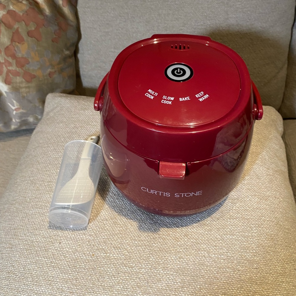 Curtis Stone Personal Multicooker, Maroon